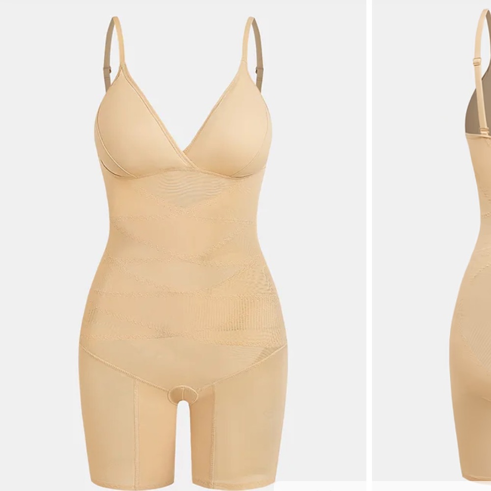 Cupshe Bare Comfort Nude Shapewear Bodysuit